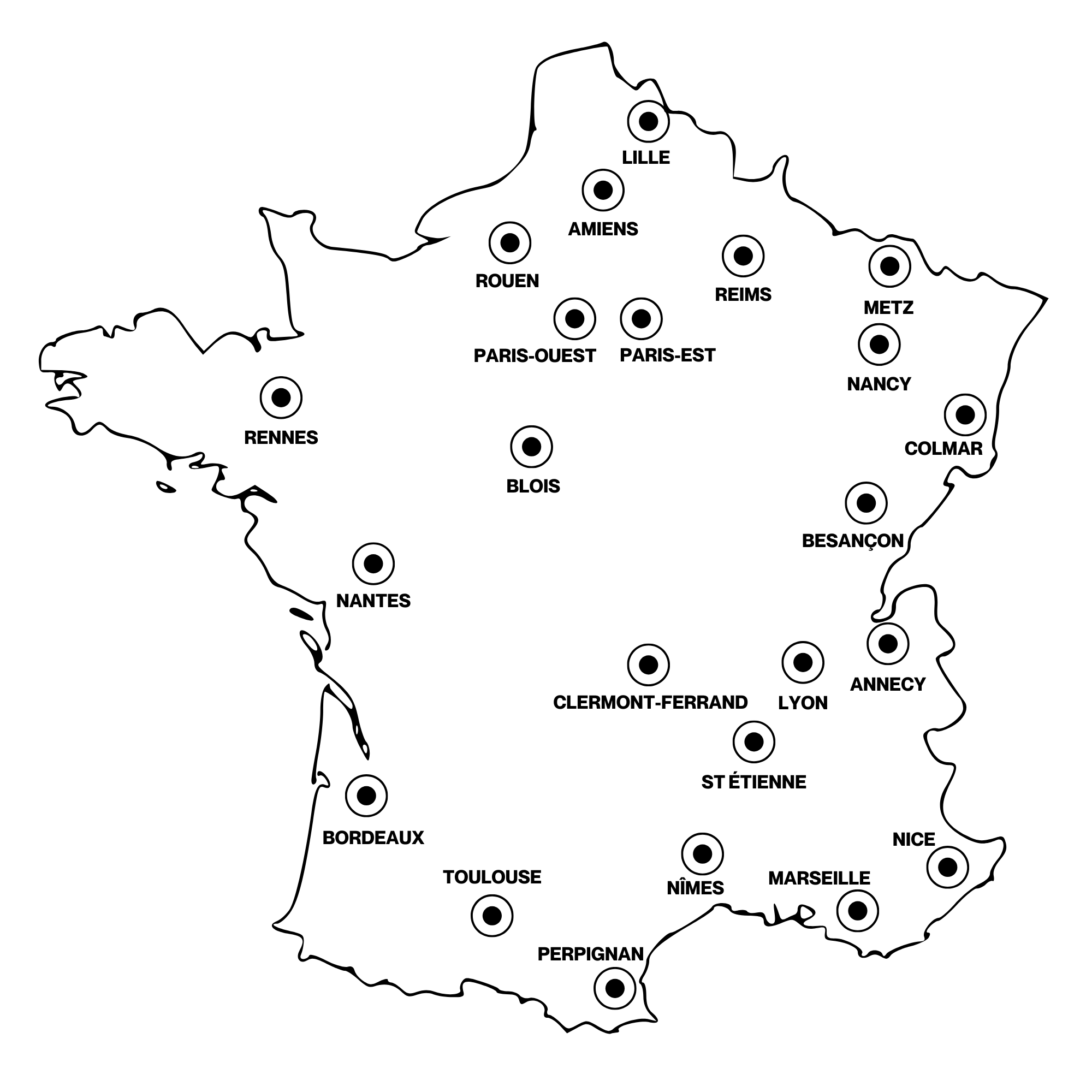carte france exquado